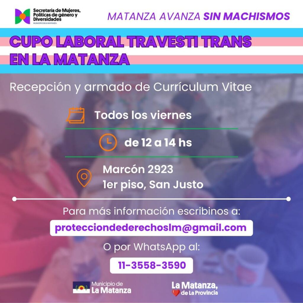 armado cv cupo laboral travesti trans