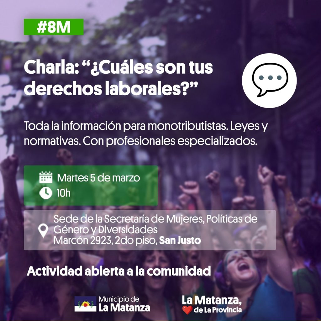 8M Charla sobre derechos laborales