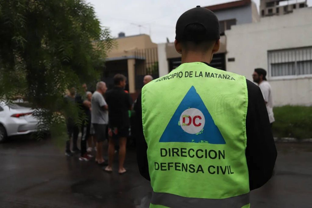 operativo ante tormenta, trabajo de Defensa Civil
