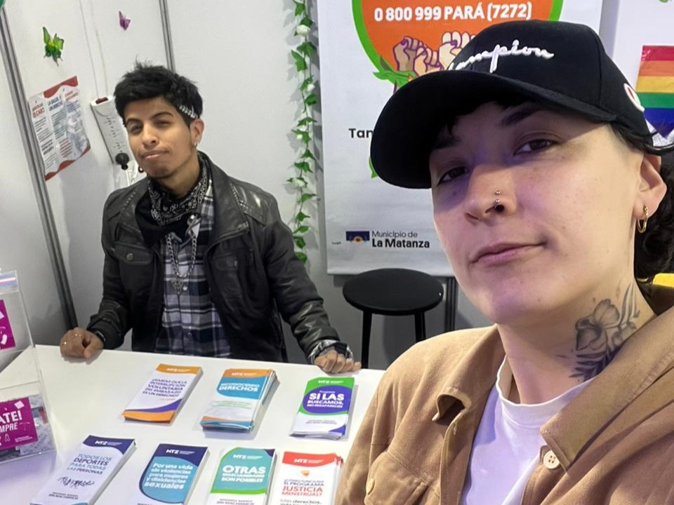 Stand de la Secretaría en la Feria del Libro de La Matanza