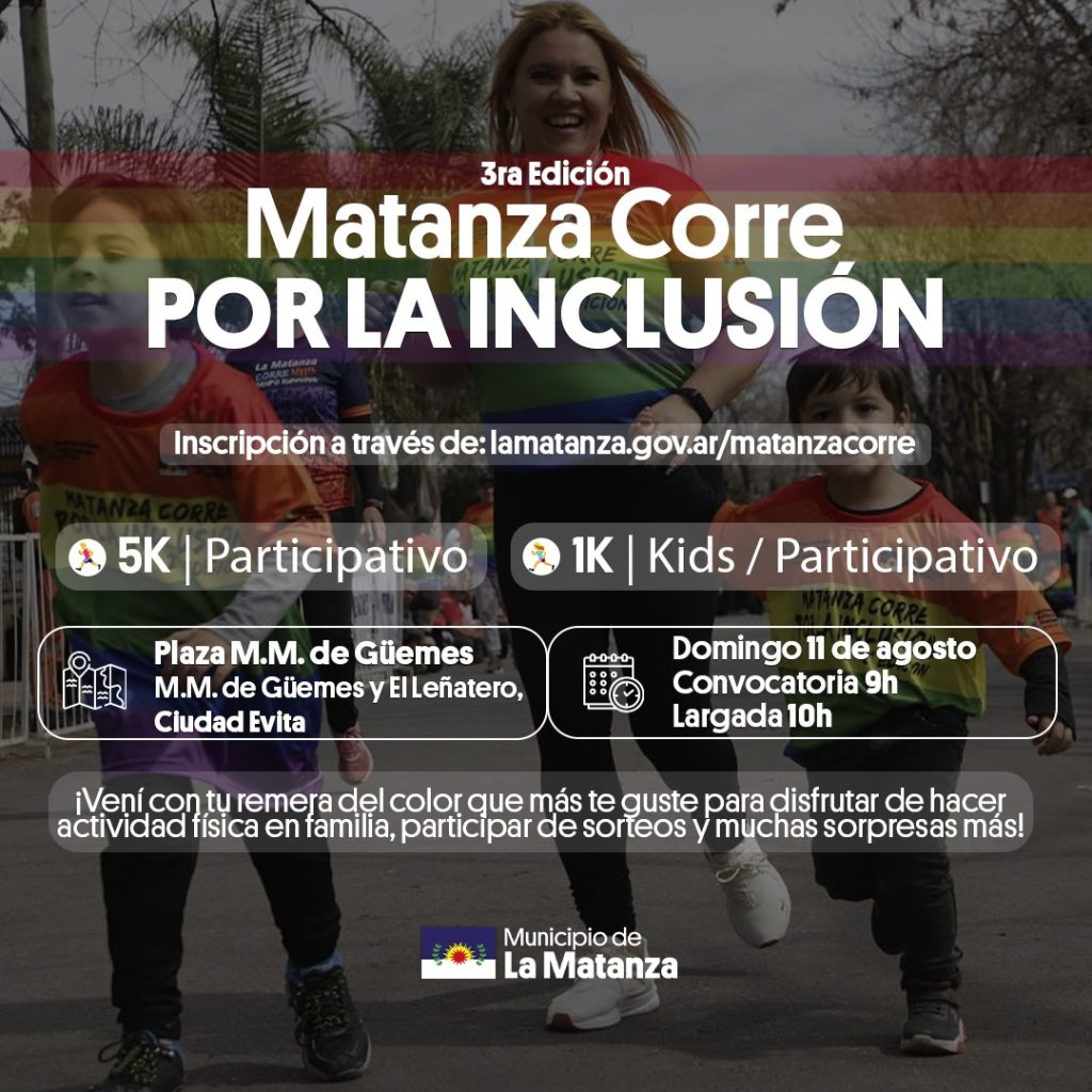 Tercera Edición Matanza corre por la Inclusión