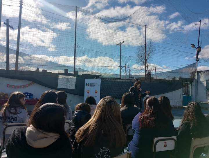 Gestión Menstrual con estudiantes del colegio La Salle