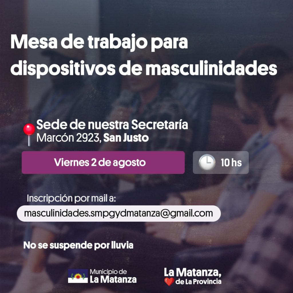 Mesa de Trabajo para Dispositivos de Masculinidades