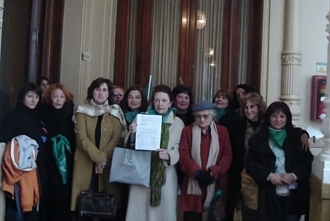 1º Presentación del Proyecto de Ley de Interrupción Voluntaria del Embarazo - Foto Campaña Nacional por el Derecho al Aborto Legal, Seguro y Gratuito