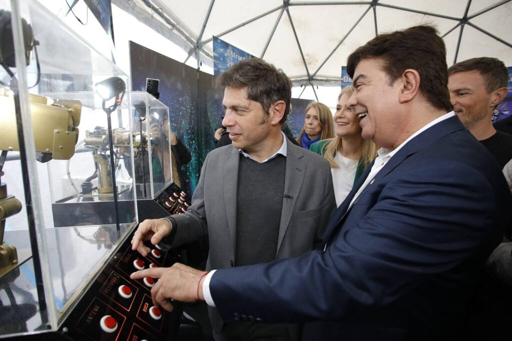 Kicillof, Magario y Espinoza en la mega exposición Hecho en Matanza