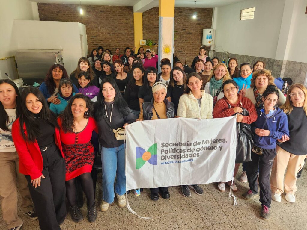 Taller de Gestión Menstrual en la Unidad Básica 7 de Mayo, de Virrey del Pino, en el marco del 4 aniversario del programa Justicia Menstrual en La Matanza