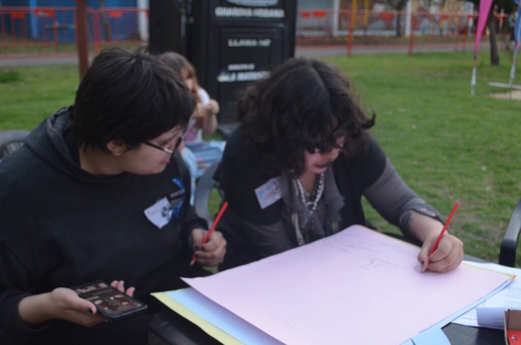 Festejo Día de la Primavera con niñeces e adolescencias trans en el Polideportivo Balestrini