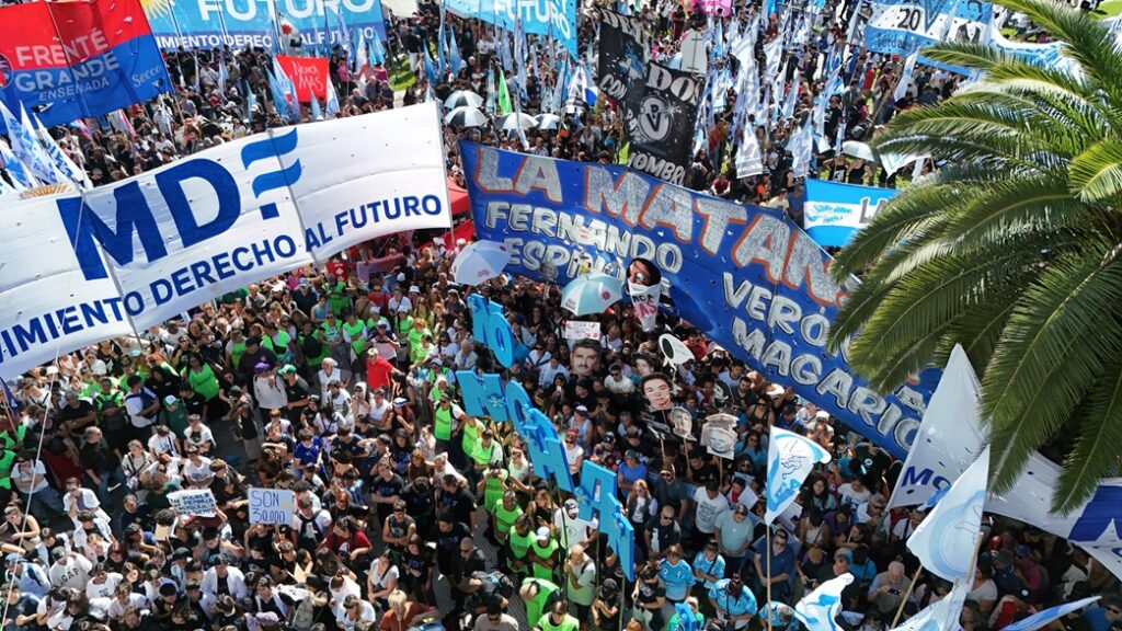 Marcha 24, La Matanza en Plaza del Mayo