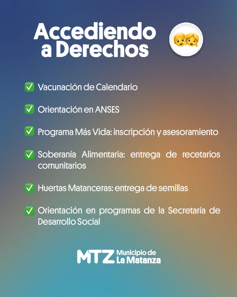 Operativos de salud y trámites en La Matanza