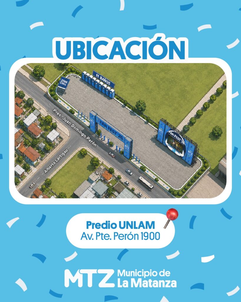 Llega el Fan Fest a La Matanza: un lugar para alentar y disfrutar juntos de la Selección Argentina